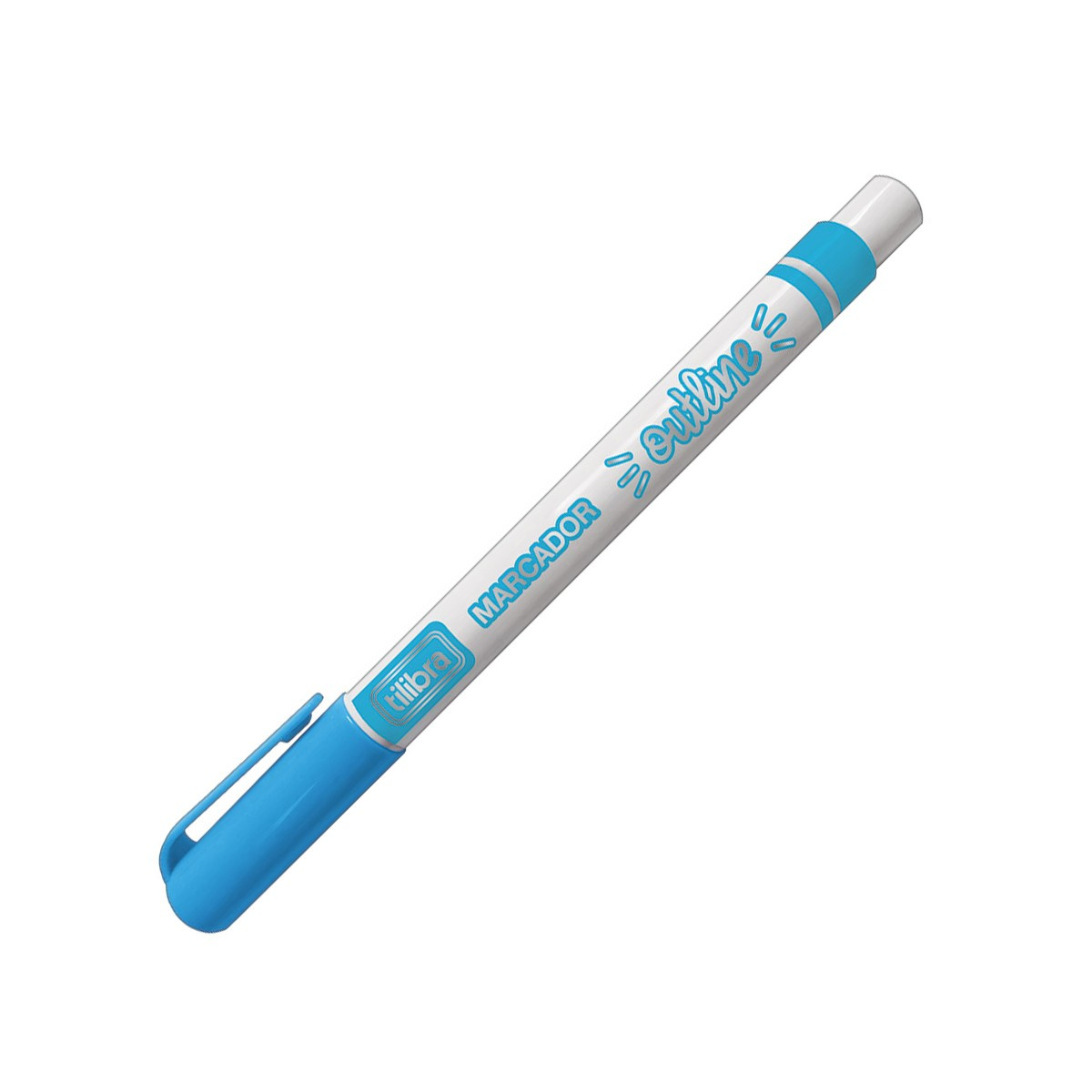 Marcador Artístico Outline - Tilibra - Azul