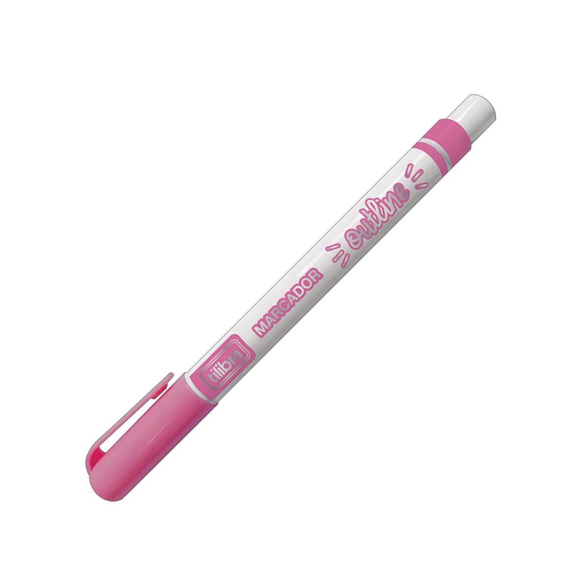Marcador Artístico Outline - Tilibra - Rosa