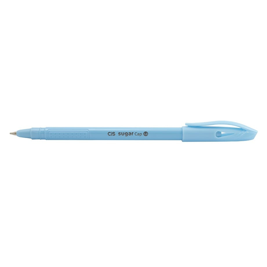 Caneta Esferográfica Cis Sugar Cap 1.0mm - Cores Pastel - Azul