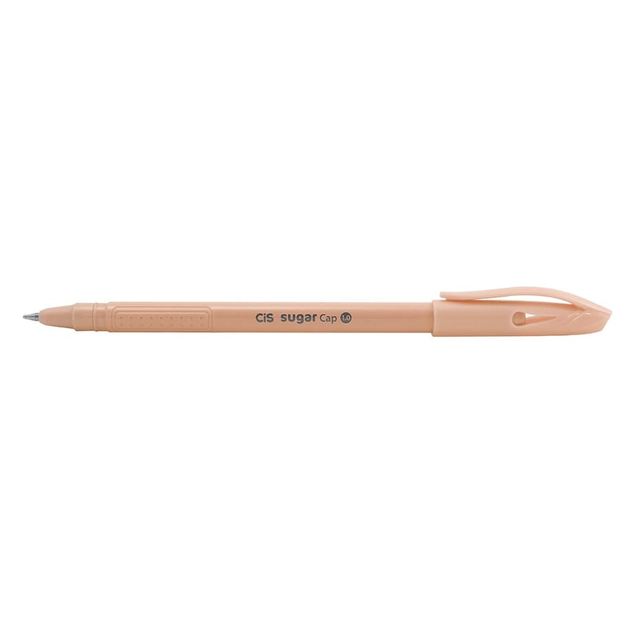 Caneta Esferográfica Cis Sugar Cap 1.0mm - Cores Pastel - Laranja