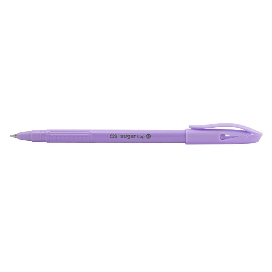 Caneta Esferográfica Cis Sugar Cap 1.0mm - Cores Pastel - Lilás