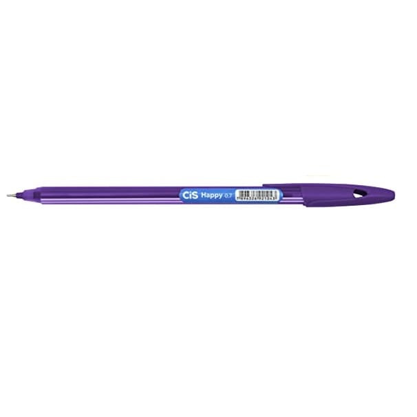 Caneta Esferográfica Happy Cis 0.7mm - Roxa