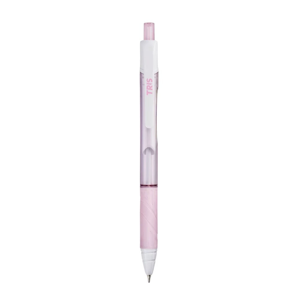 Caneta Esferográfica Let's 1,0mm - Tris - Cores Pasteis - Rosa 
