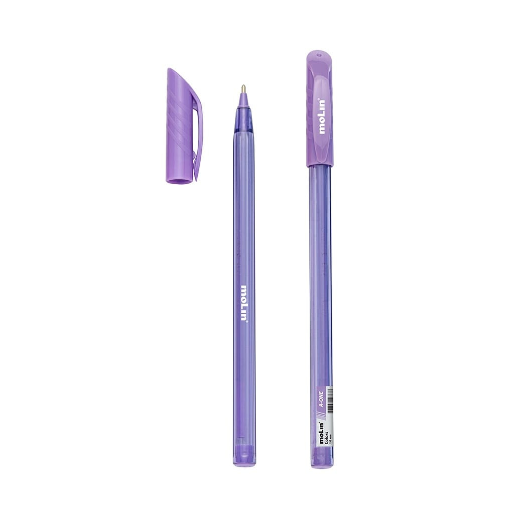 Caneta Esferográfica A-one Colors -molin - Roxa