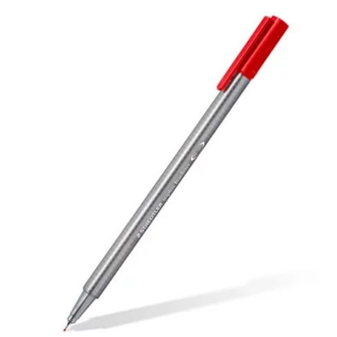 Caneta Hidrográfica Staedtler Triplus Fineliner - Dry Safe - 0.3mm - Cor 002