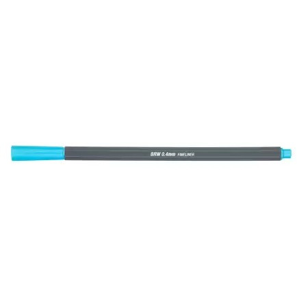 Caneta Hidrográfica Fine Liner 0.4mm - Brw Azul Neon