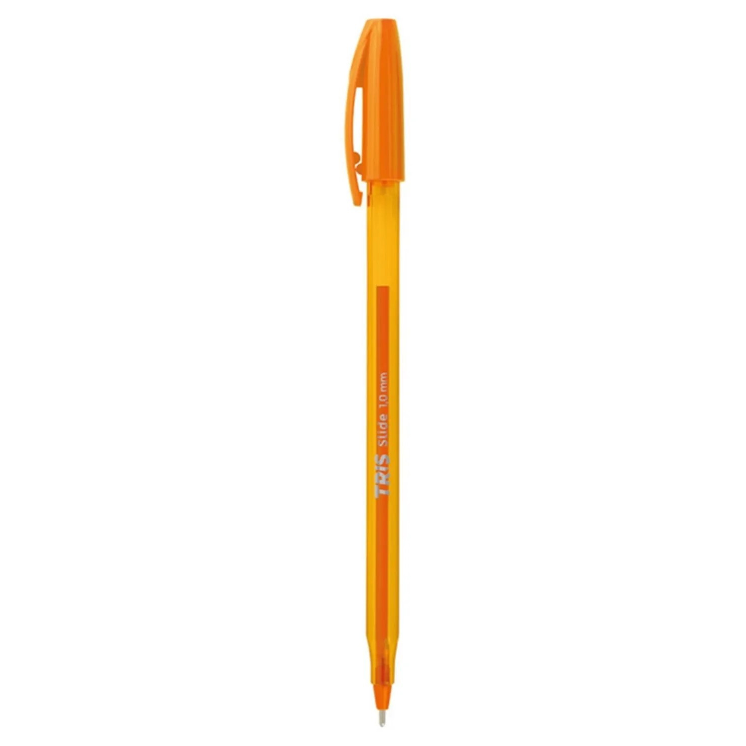 Caneta Esferográfica Tris Slide 1.0mm - Laranja