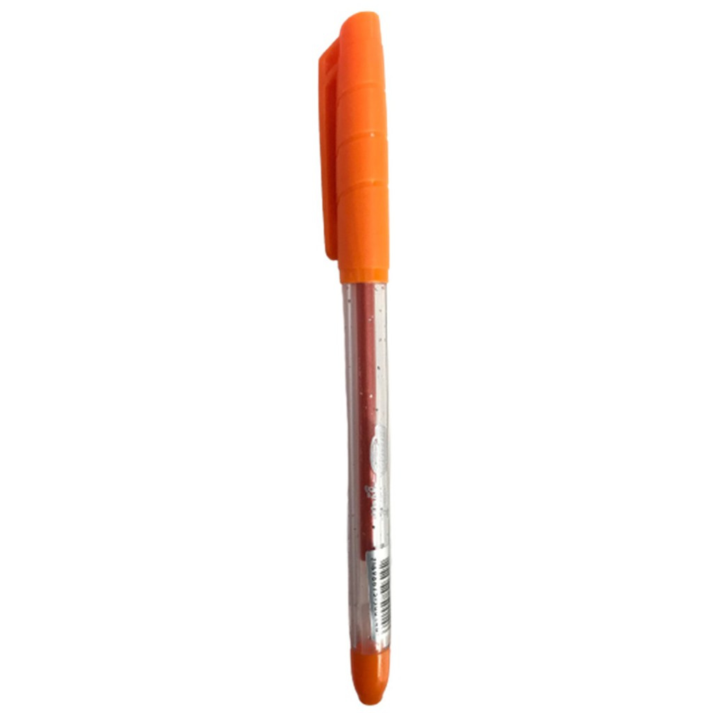 Caneta Esferográfica Gel C/ Glitter Soul 1,00mm - Brw - Laranja