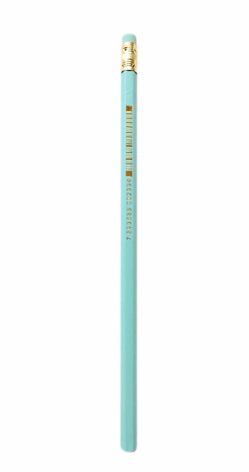 Lápis Preto Sextavado Line Molin Com Borracha No Topo - Tons Pastel - Azul