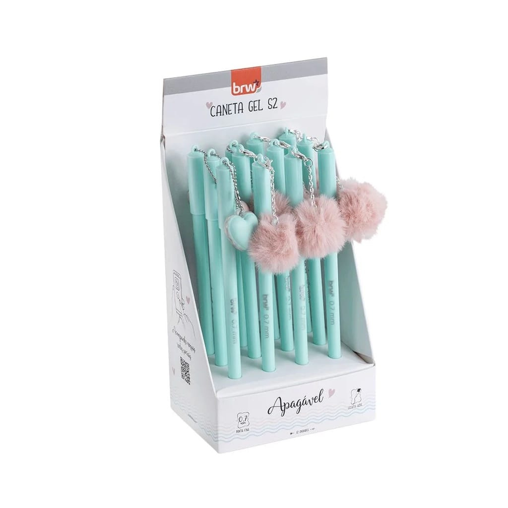 Caneta Gel Esferográfica Apagável ponta 0.7 mm - Brw - Pompom