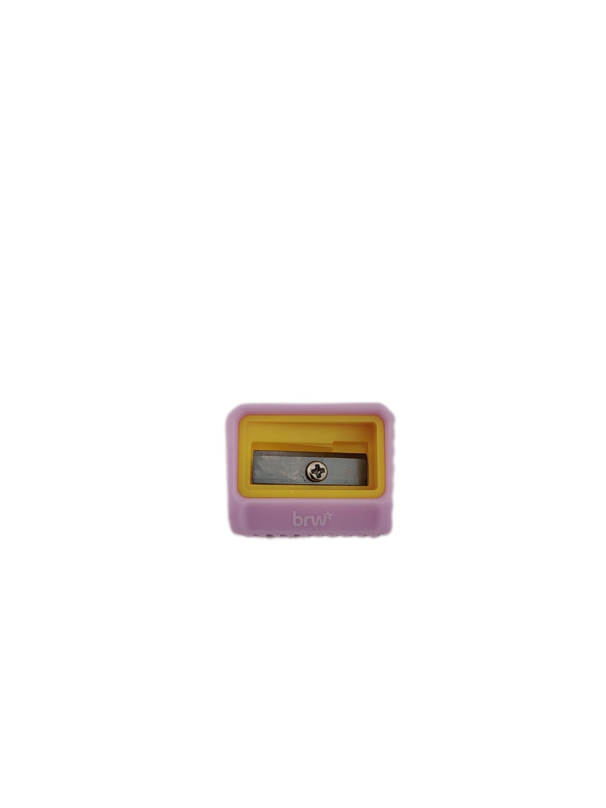 Apontador Plástico Sem Depósito Colorful  Brw - Lilás/Amarelo