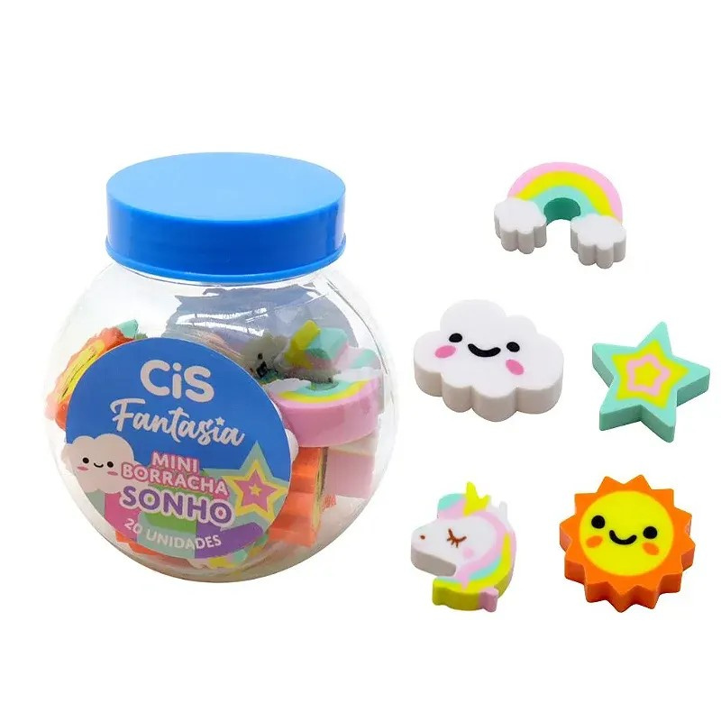 Borracha Cis Fantasia Mini Sonho Potinho C/20un