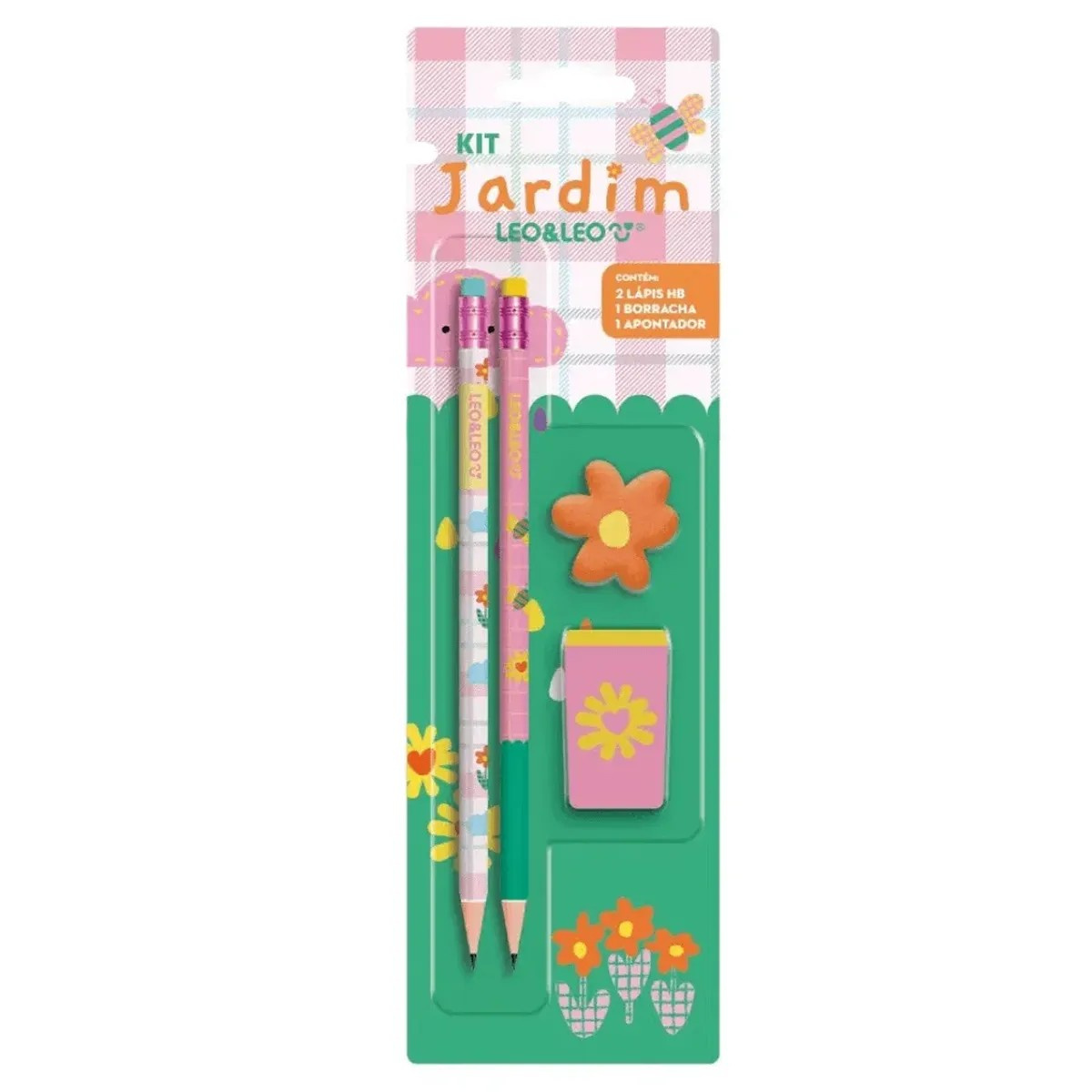 Kit Escolar Jardim c/4 Peças - 
Leo 