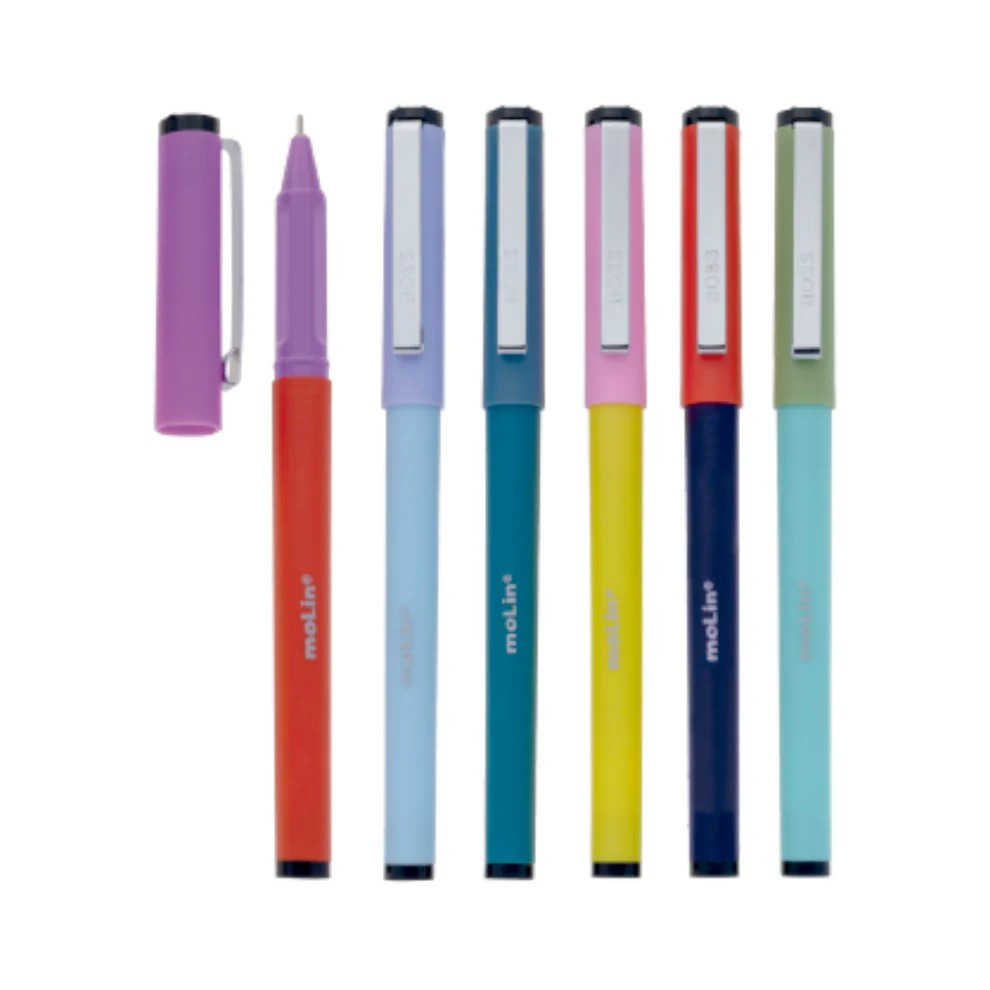 Caneta Esferográfica Boss 0.7 mm  Molin - Tampa Verde Escura