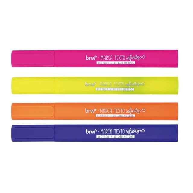 Marca Texto Infinity Gigante Com Cheiro da Brw - Amarelo (Limão)