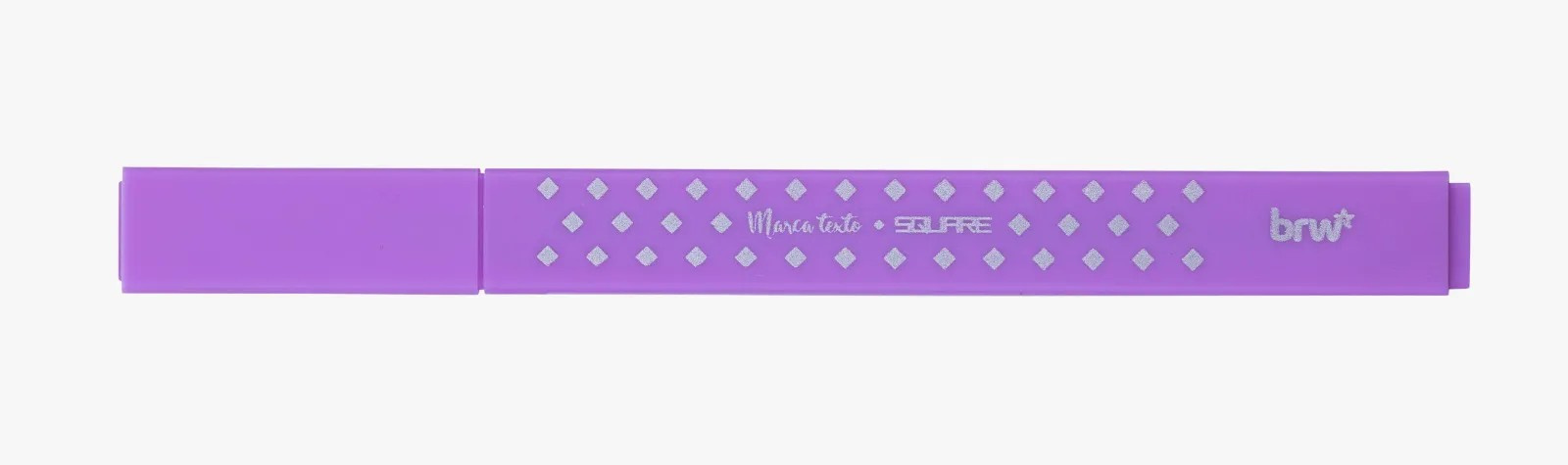 Marca Texto Square Ponta Flexivel Brw - Cor Lilás