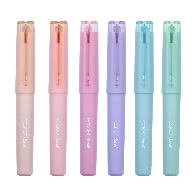 Marca Texto Pocket Pastel Brw - Cor Rose